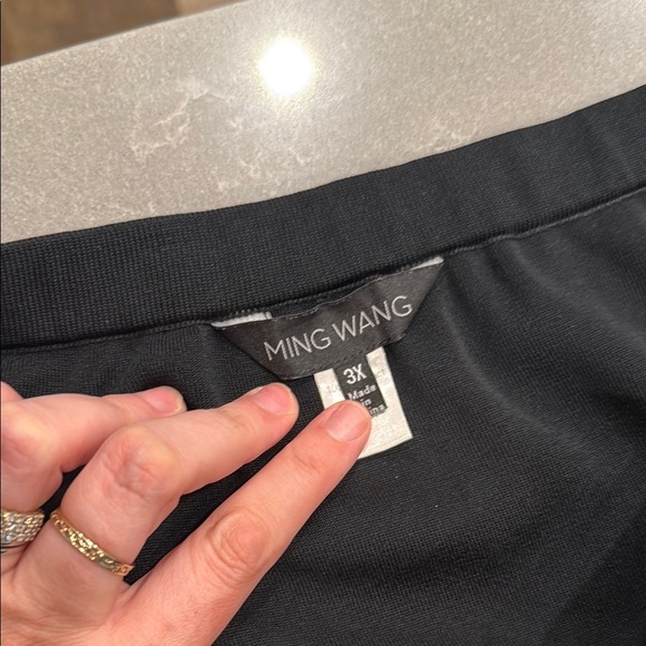 Ming Wang Black Pencil Skirt Knee-Length Work - Picture 2 of 5